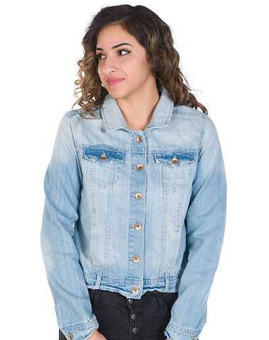 ESSENTIALS WOMENS Blue Clothing / Denim Jackets XS