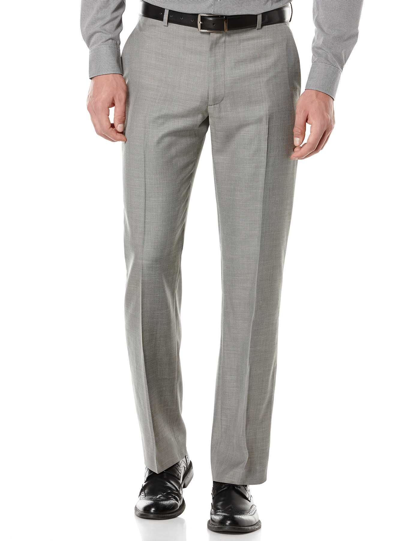 Perry Ellis Big and Tall Two Toned Twill Suit Pant