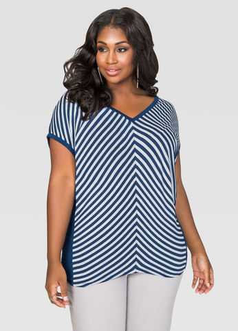 Striped Dolman Tee