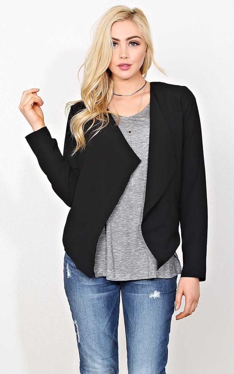 Ms Independent Woven Blazer - SML - Black in Size Small by Styles For Less