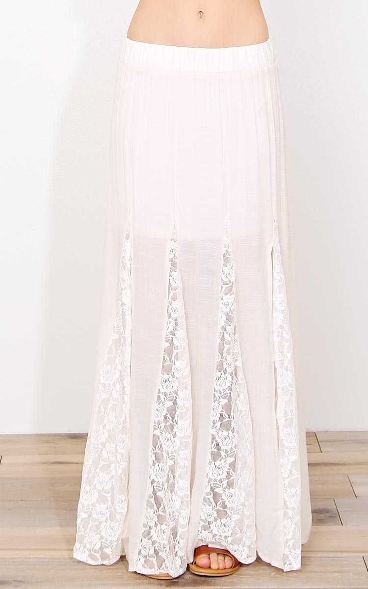 Floral Fling Woven Maxi Skirt - in Size by Styles For Less