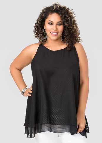 Textured Trapeze Tank