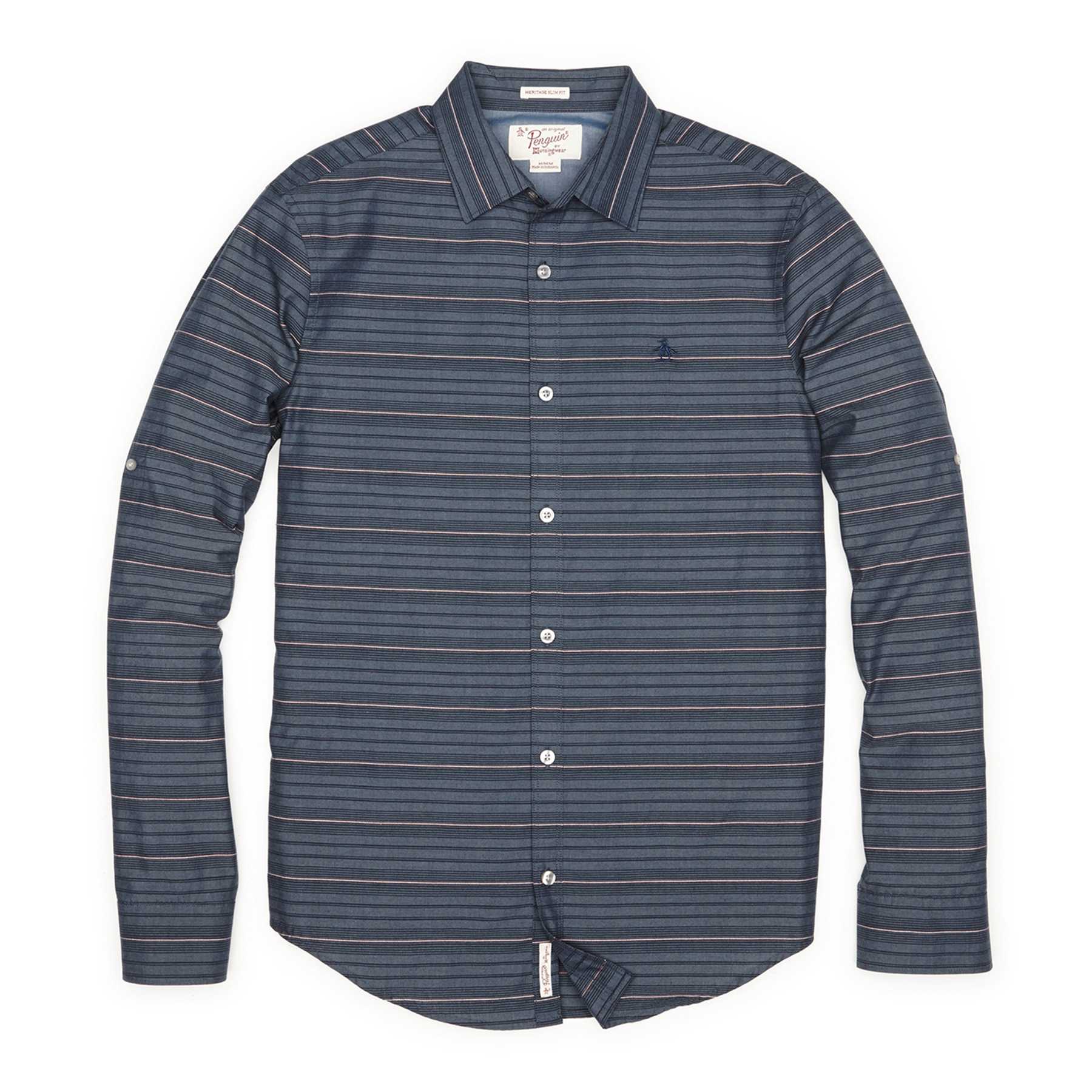 Original Penguin HORIZONTAL STRIPE DOOBY SHIRT