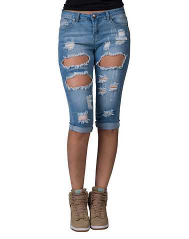 ESSENTIALS WOMENS Blue Clothing / Denim Shorts