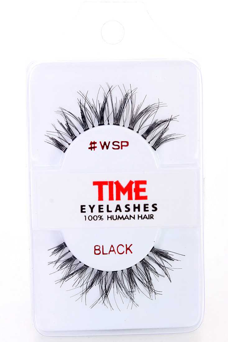 Black Natural Full Glamour Human Hair Eyelashes
