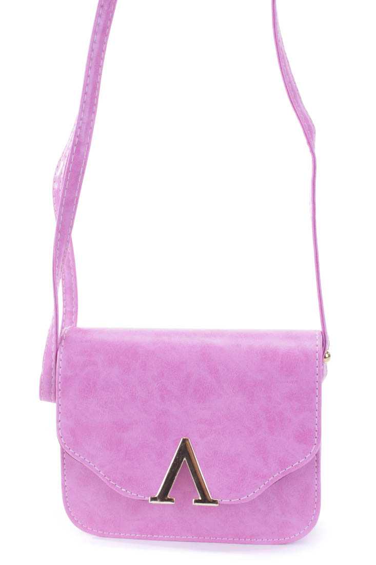 Fuschia High Polish Detail Adjustable Shoulder Strap Handbag