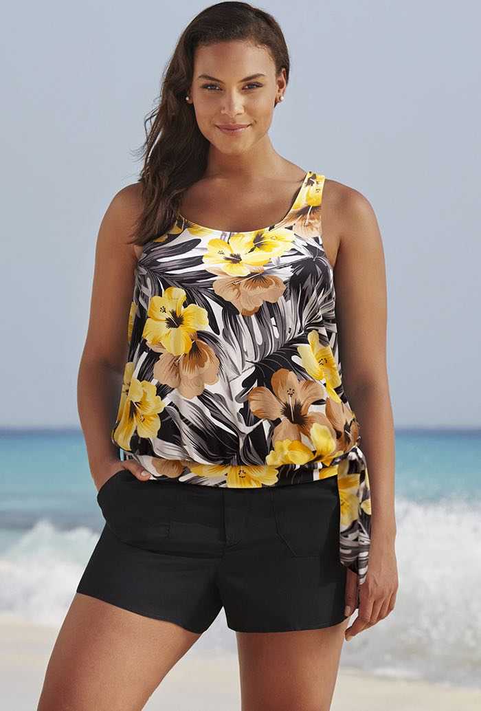 Everlasting Floral Blouson Cargo Shortini