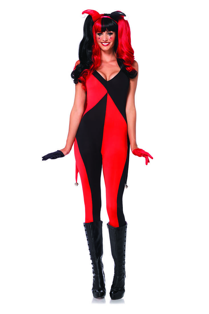 Black Red 2 Pc. Jingle Jester Costume