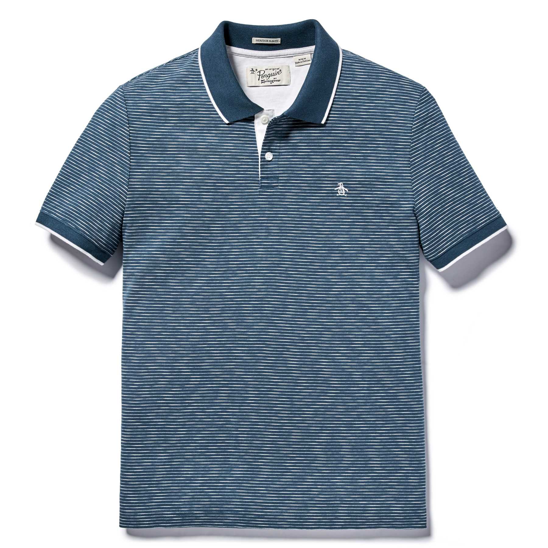 Original Penguin SLUB FEEDER STRIPE POLO