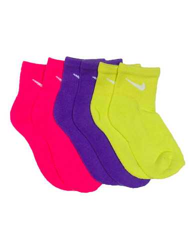 NIKE GIRLS Multi-Color Accessories / Socks 6-7