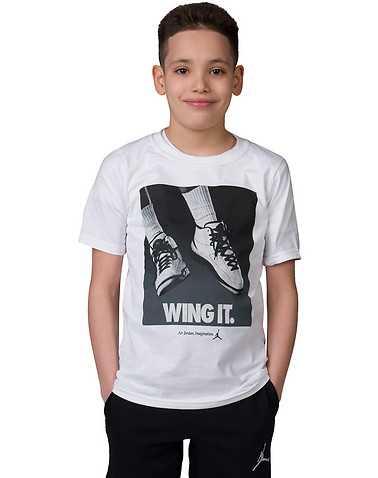 JORDAN BOYS White Clothing / Short Sleeve T-Shirts S