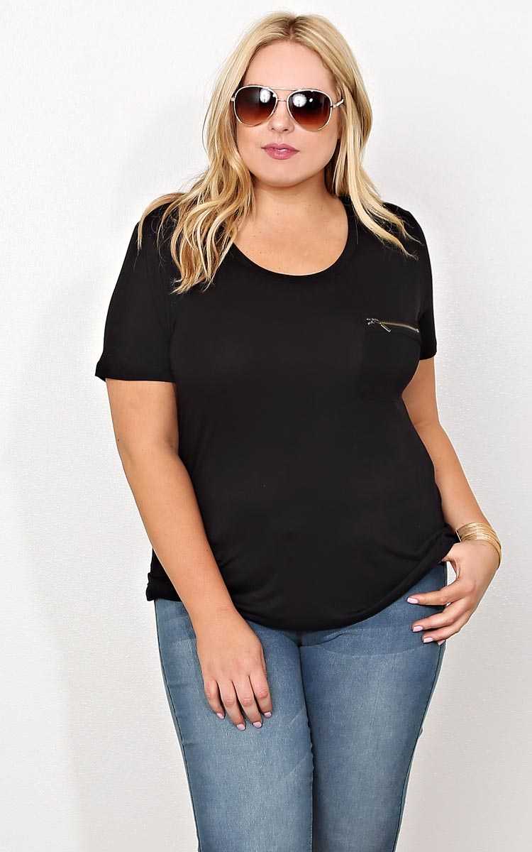 Plus Size Fall Warmth Knit Top - Black in Size 2X by Styles For Less