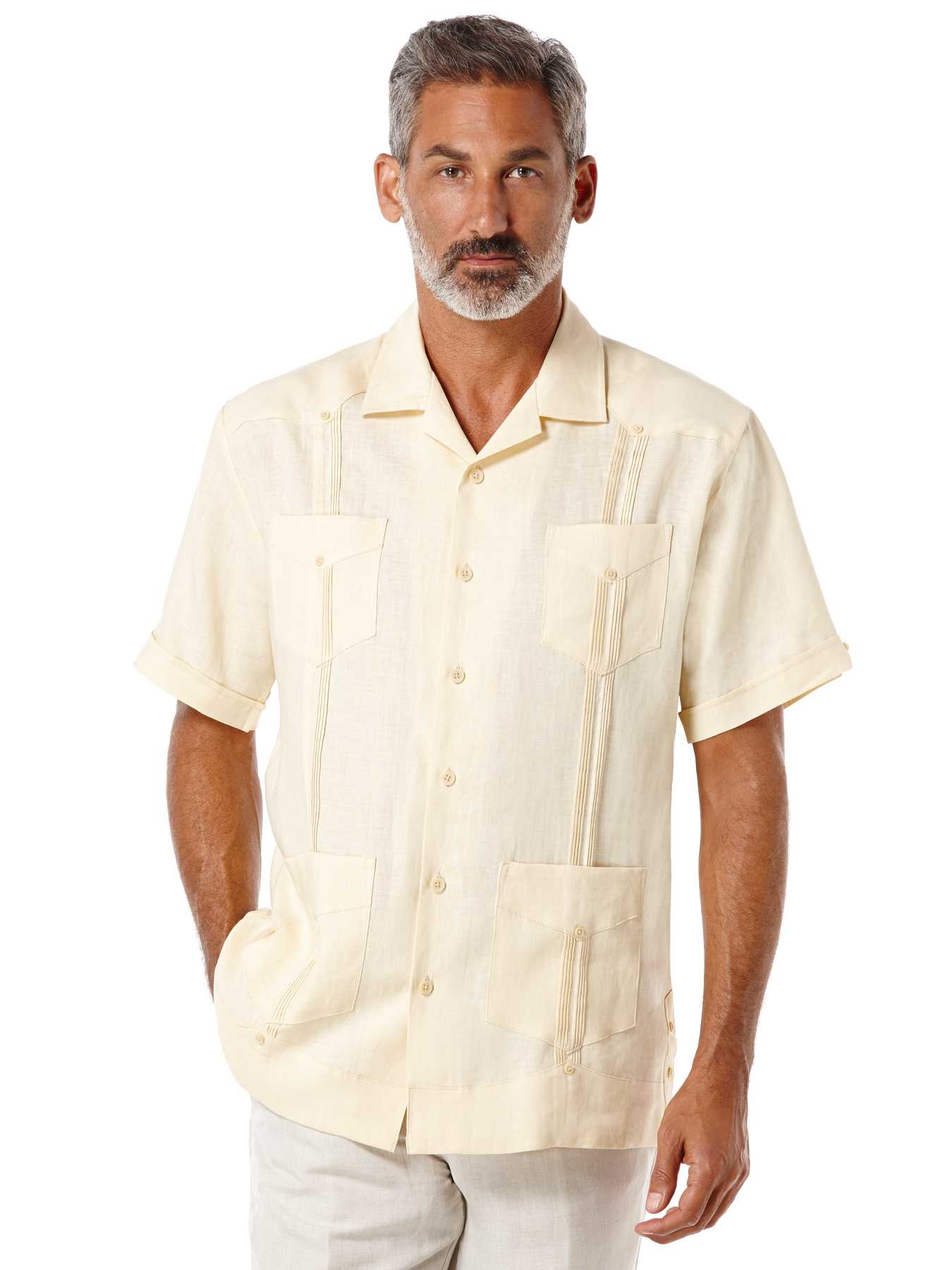 Cubavera 100% Linen Short Sleeve Classic Guayabera