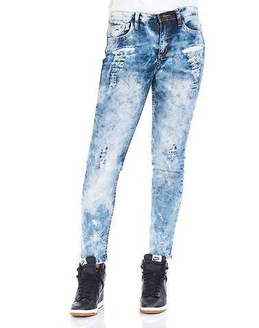 ESSENTIALS WOMENS Blue Clothing / Jeans
