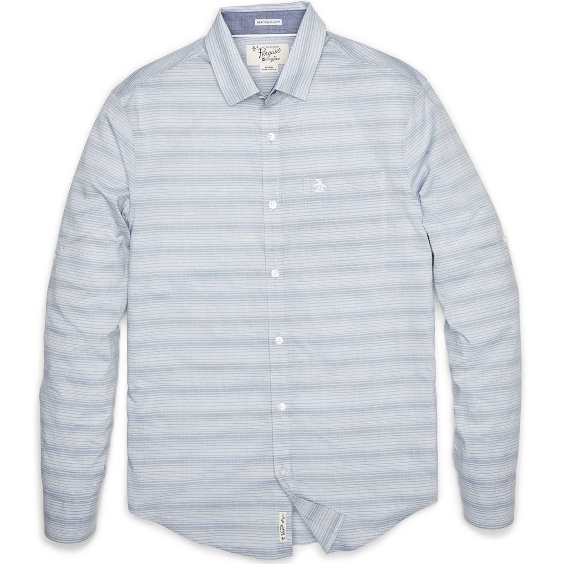 Original Penguin HORIZONTAL END ON END STRIPE SHIRT