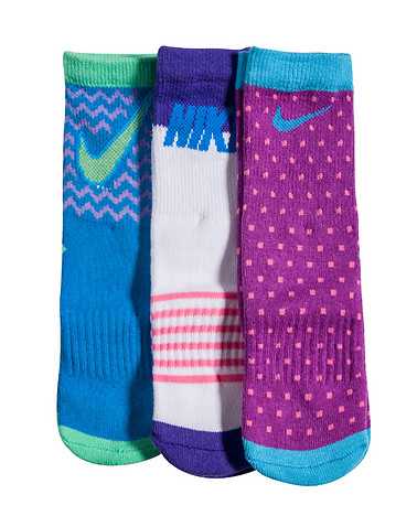 NIKE GIRLS Multi-Color Accessories / Socks 6-7