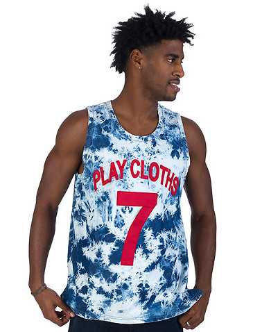 PLAY CLOTHS MENS Blue Clothing / Tank Tops XL