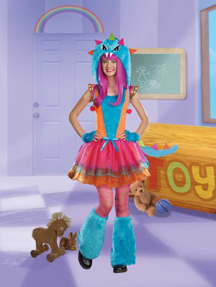 Juniors 4 Pc. Fur-Ocious Lil Creature Costume
