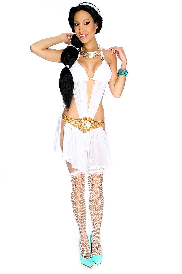 Sexy White Arabic Princess 2. Piece Costume