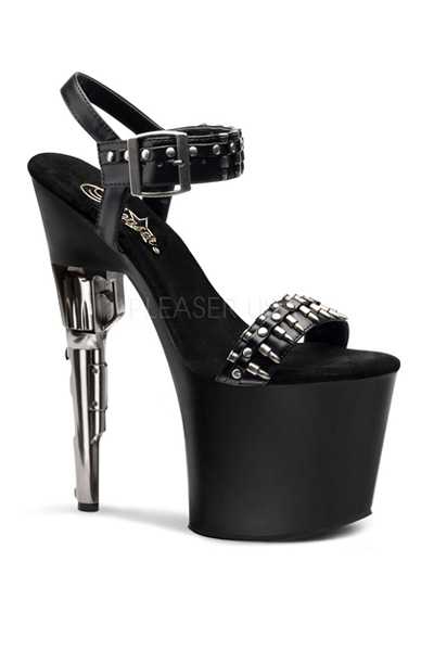 Black Bullet Platform Gun High Heels