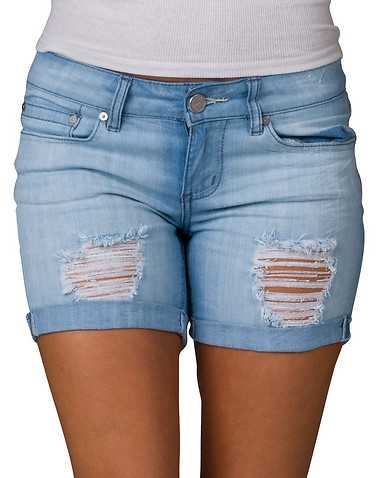 ESSENTIALS WOMENS Blue Clothing / Denim Shorts
