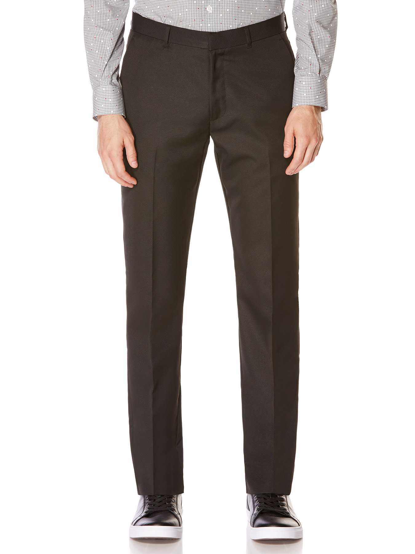 Perry Ellis Slim Fit Tonal Textured Dress Pant