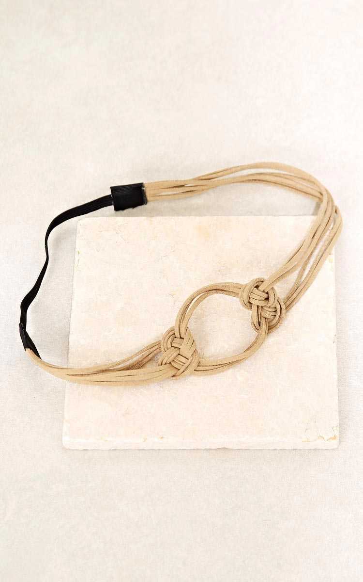 Knot Your Turn Headwrap - N/S - Taupe by Styles For Less