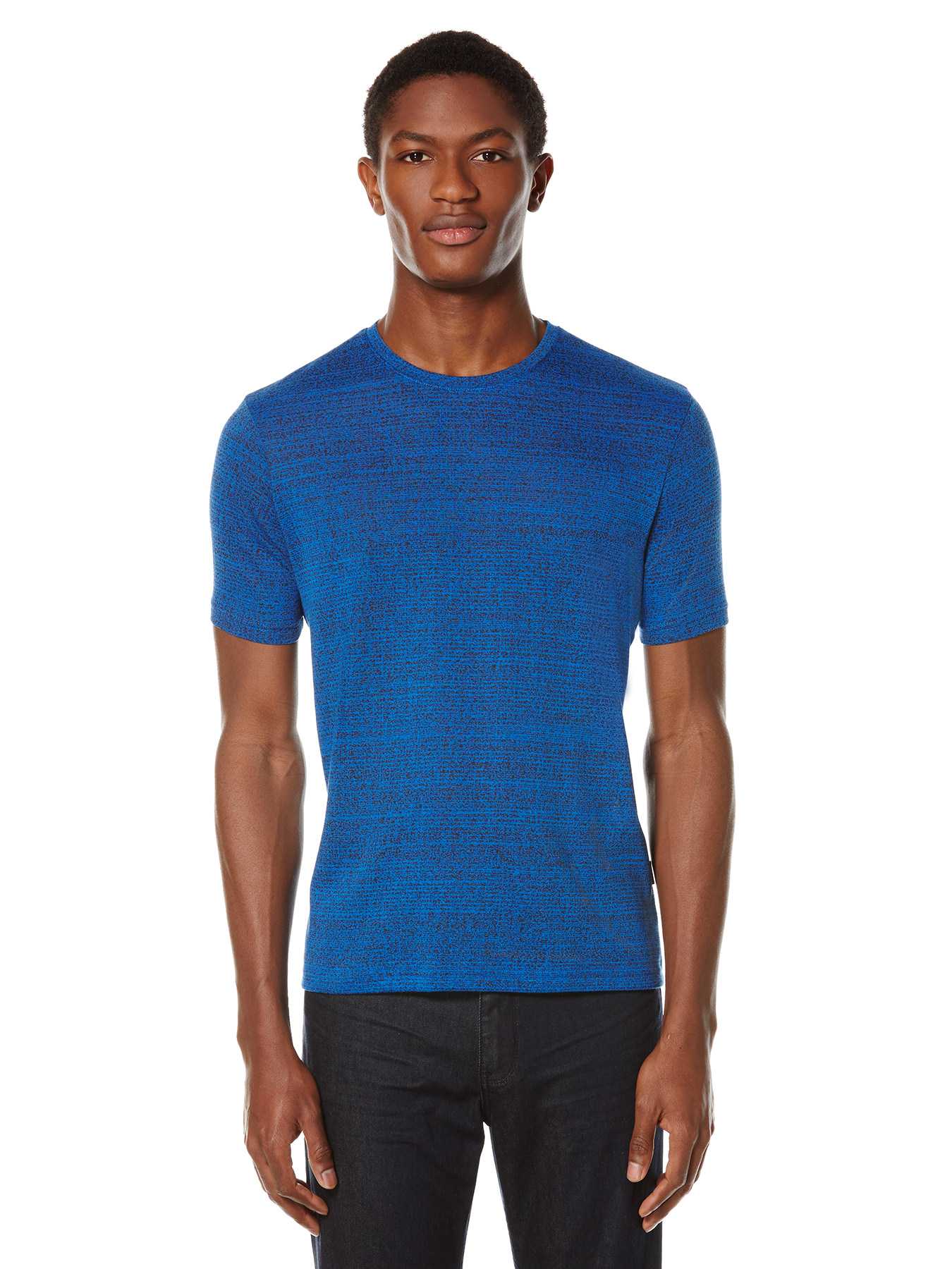 Perry Ellis Short Sleeve Horizontal Texture T-Shirt