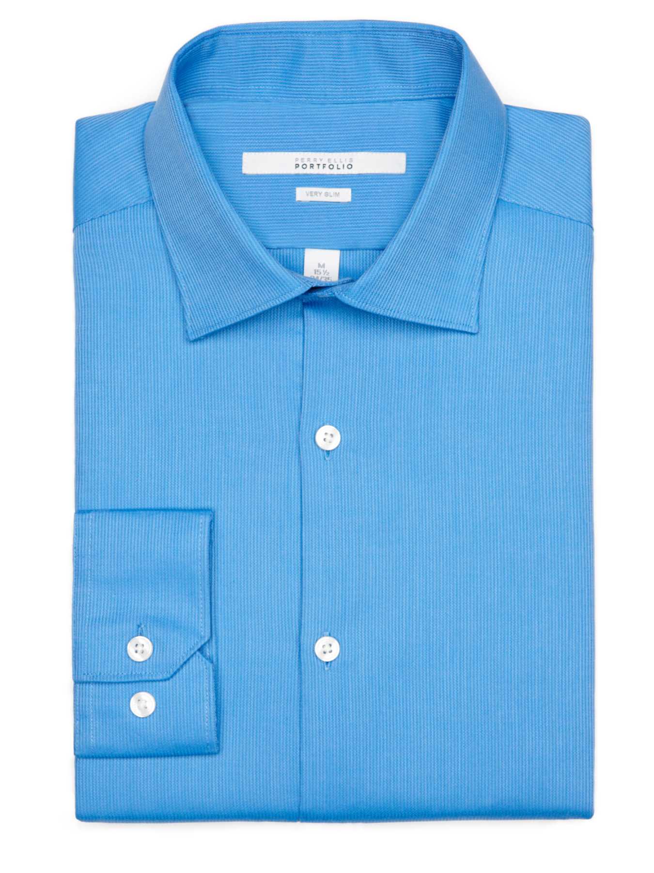 Perry Ellis Very Slim Corded Texture Dress Shirt