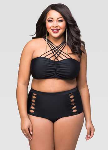 Criss Cross Bra Bikini Top