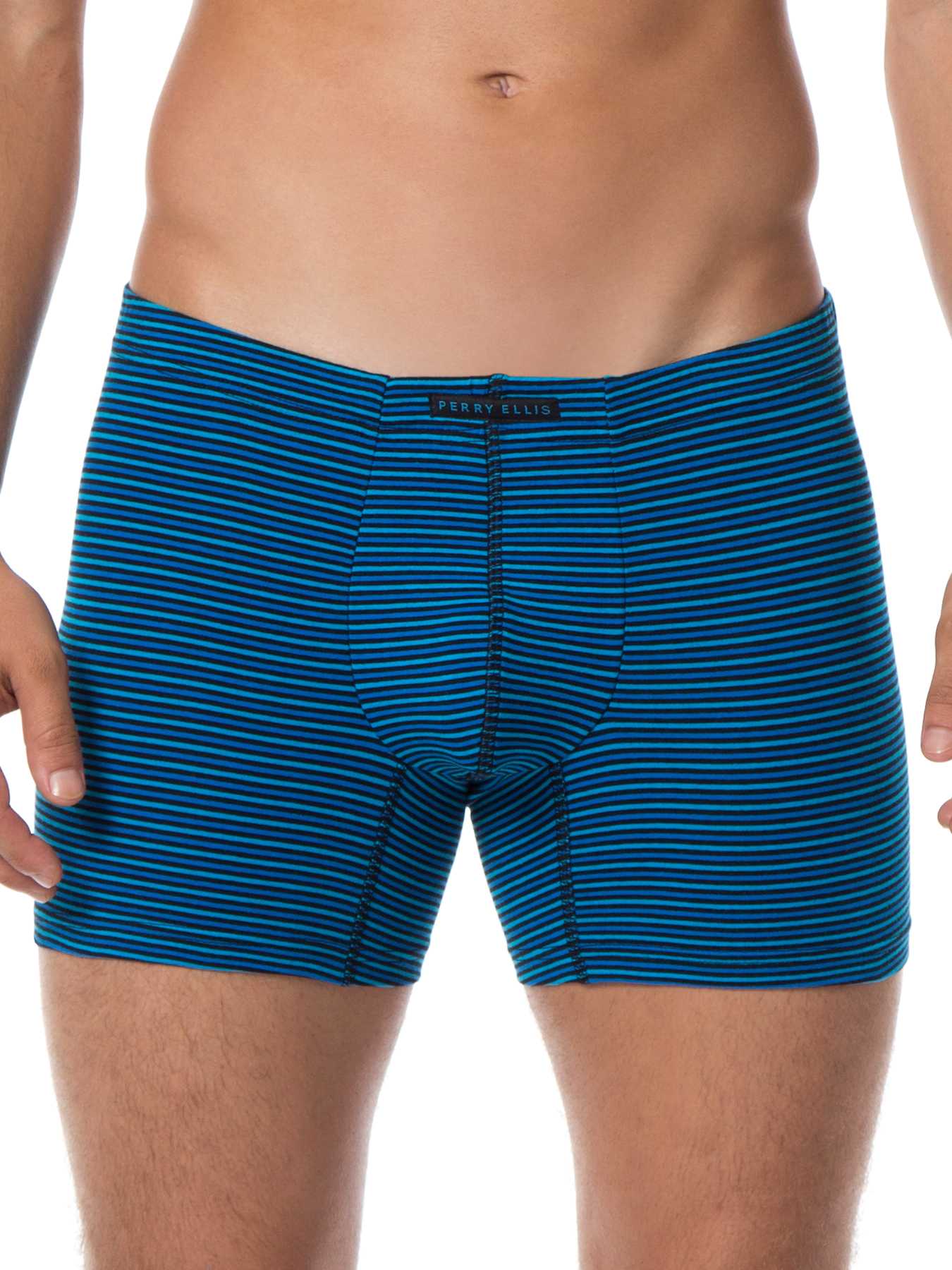 Perry Ellis 3 Pack Cotton Stretch Stripe Boxer Brief