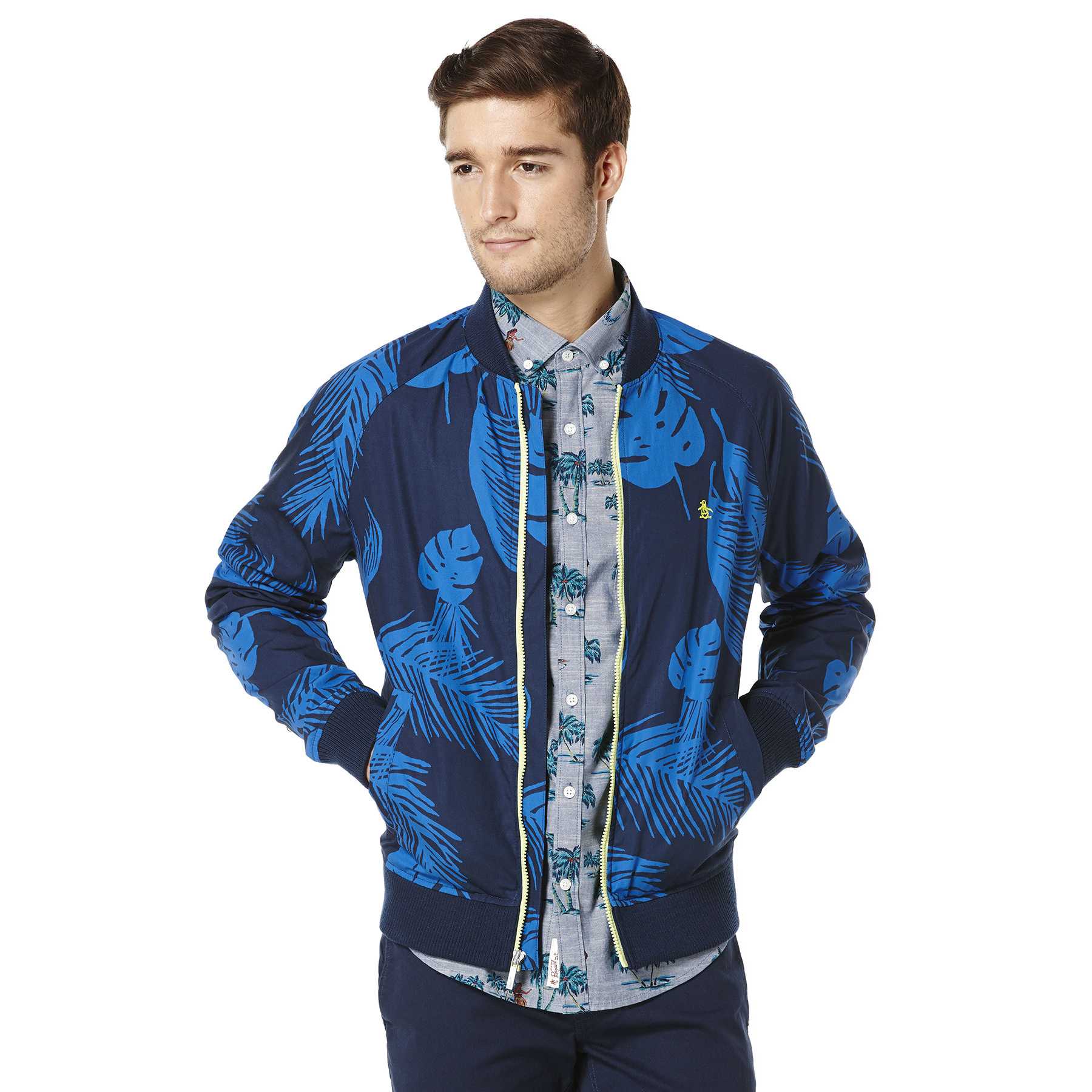 Original Penguin PALM PRINTED BOMBER