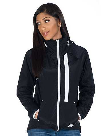 NIKE SPORTSWEAR WOMENS Black Clothing / Light Jackets L