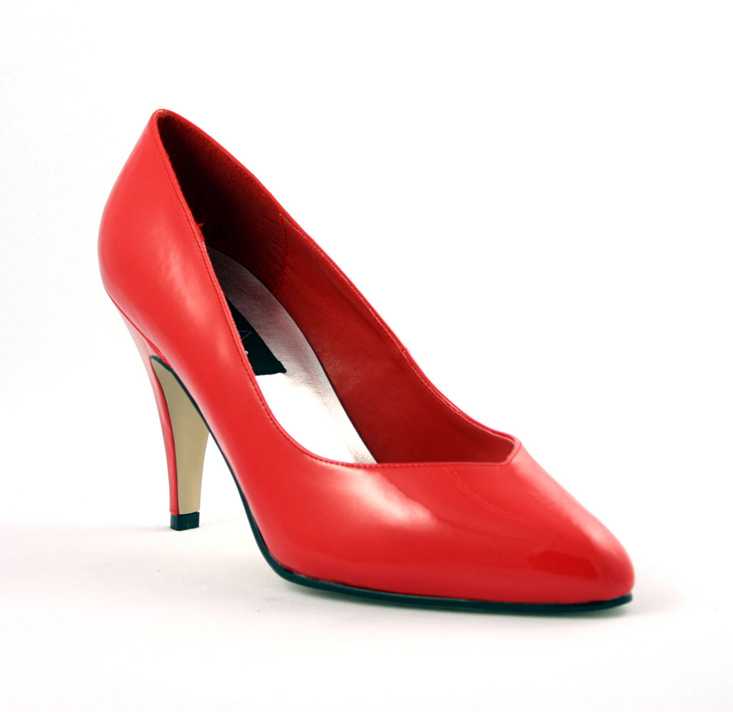 Red Patent Pointed Toe Pump High Heels