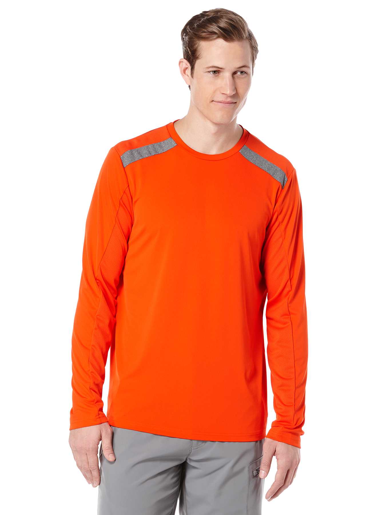 Perry Ellis Long Sleeve Solid Colorblock Shirt