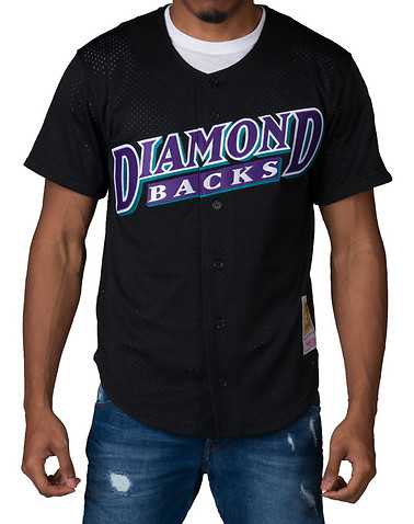 MITCHELL AND NESS MENS Black Clothing / Button Down Shirts