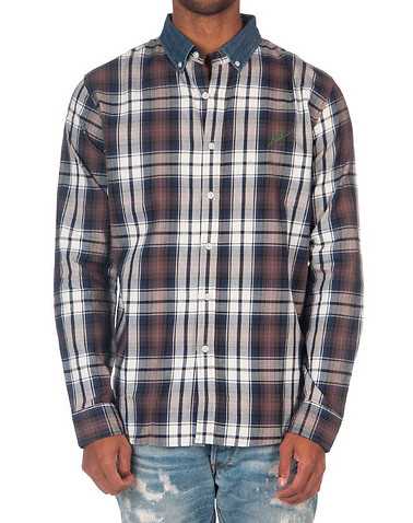 HUF MENS Blue Clothing / Button Down Shirts S