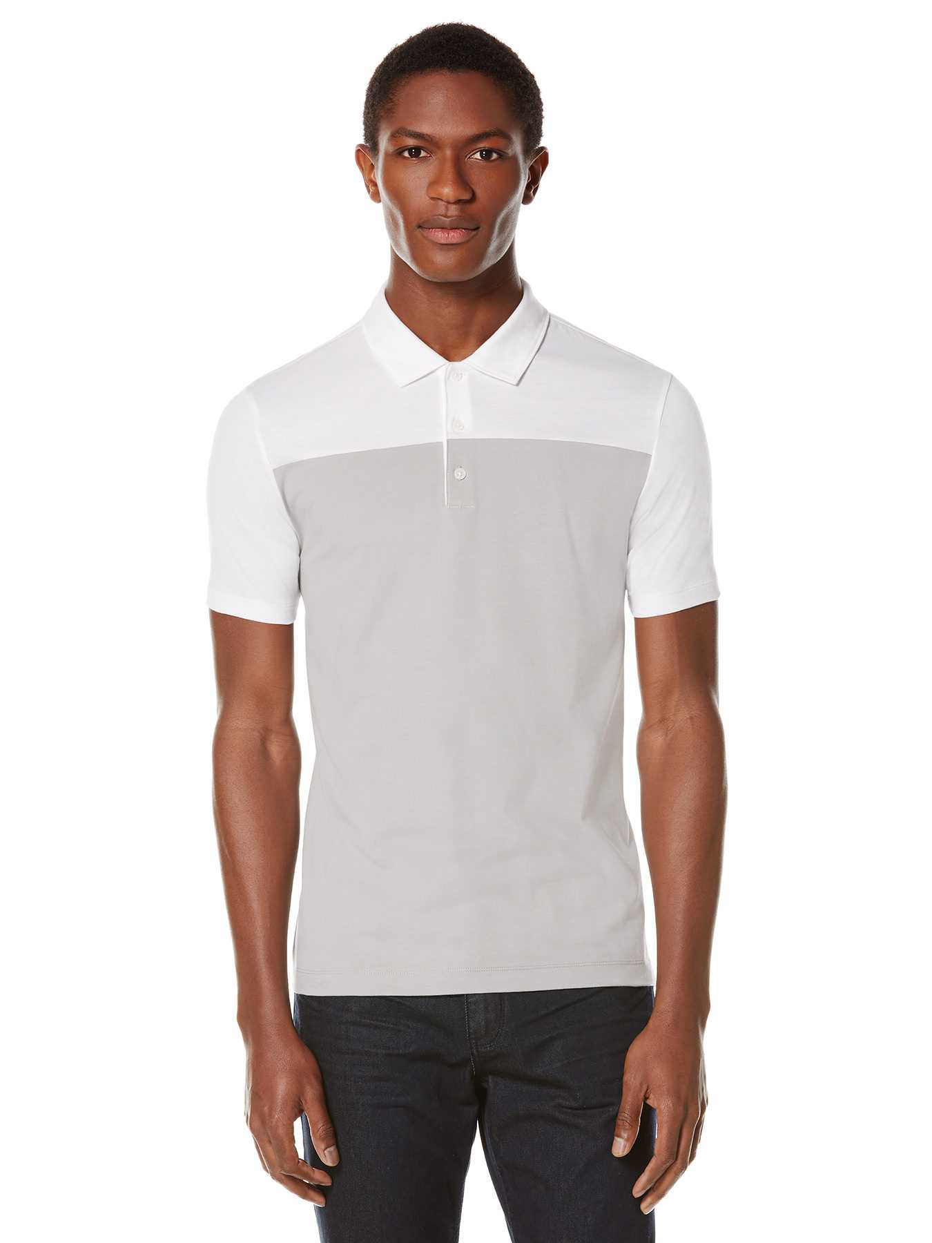 Perry Ellis Short Sleeve Color Block Polo