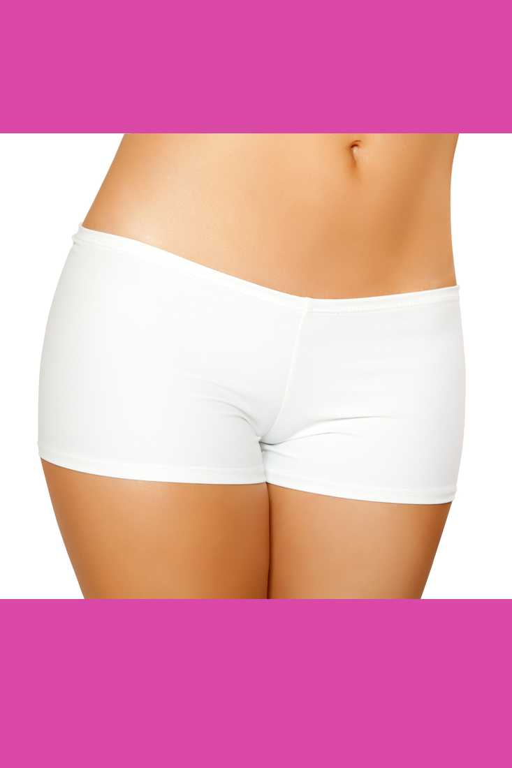 White Full Covered Shorts