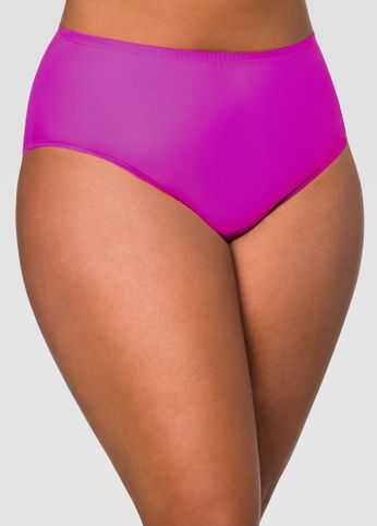 Solid High Waist Bikini Bottom