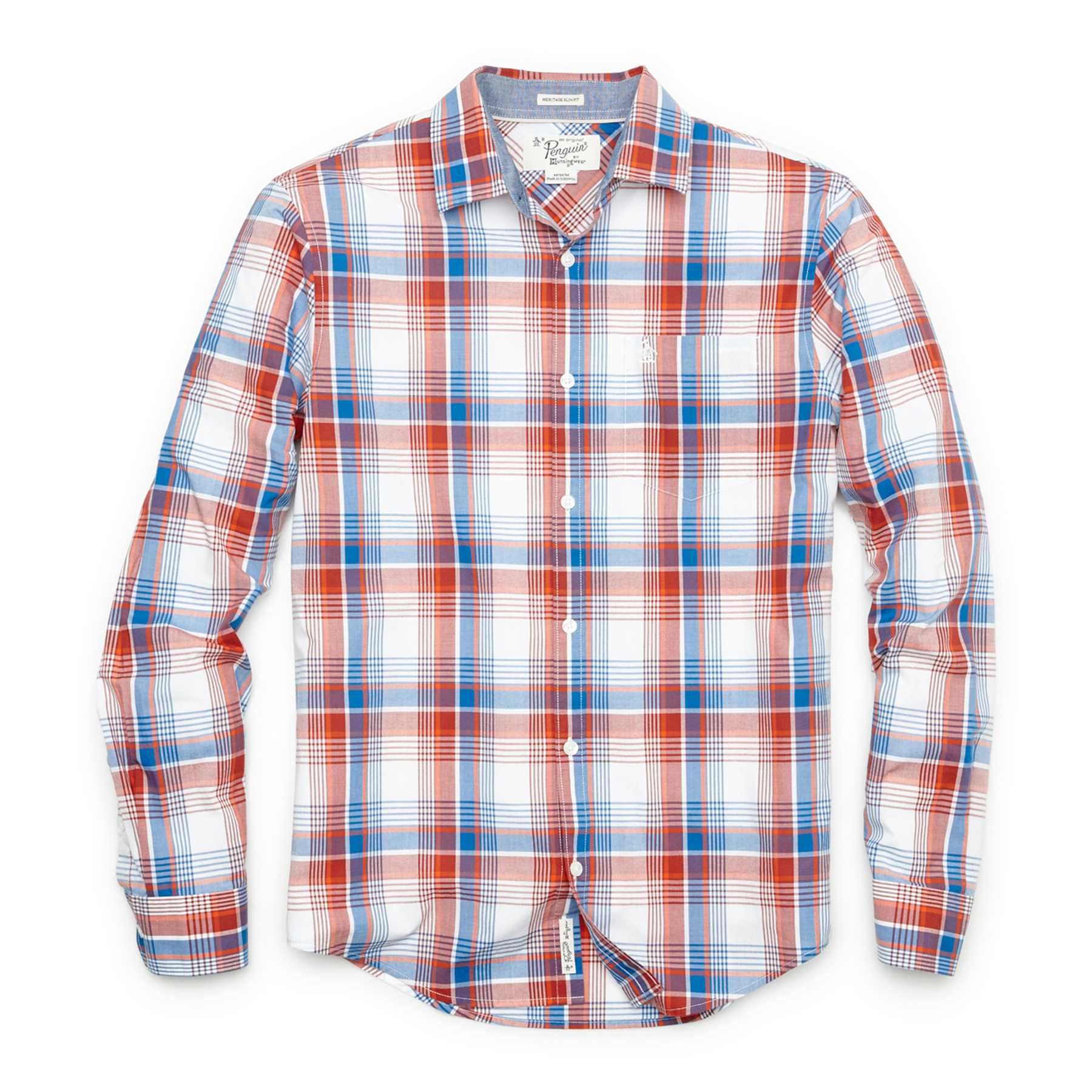 Original Penguin P55 LARGE PLAID LONG SLEEVE SHIRT
