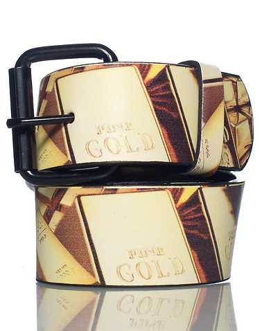 ESSENTIALS MENS Gold Accessories / Belts 38