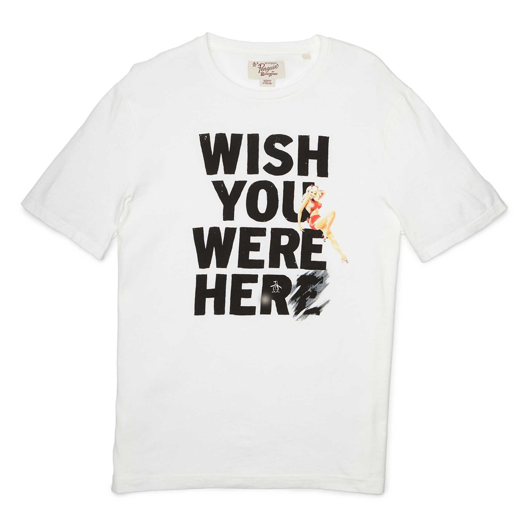 Original Penguin WISH YOU WERE HER TEE