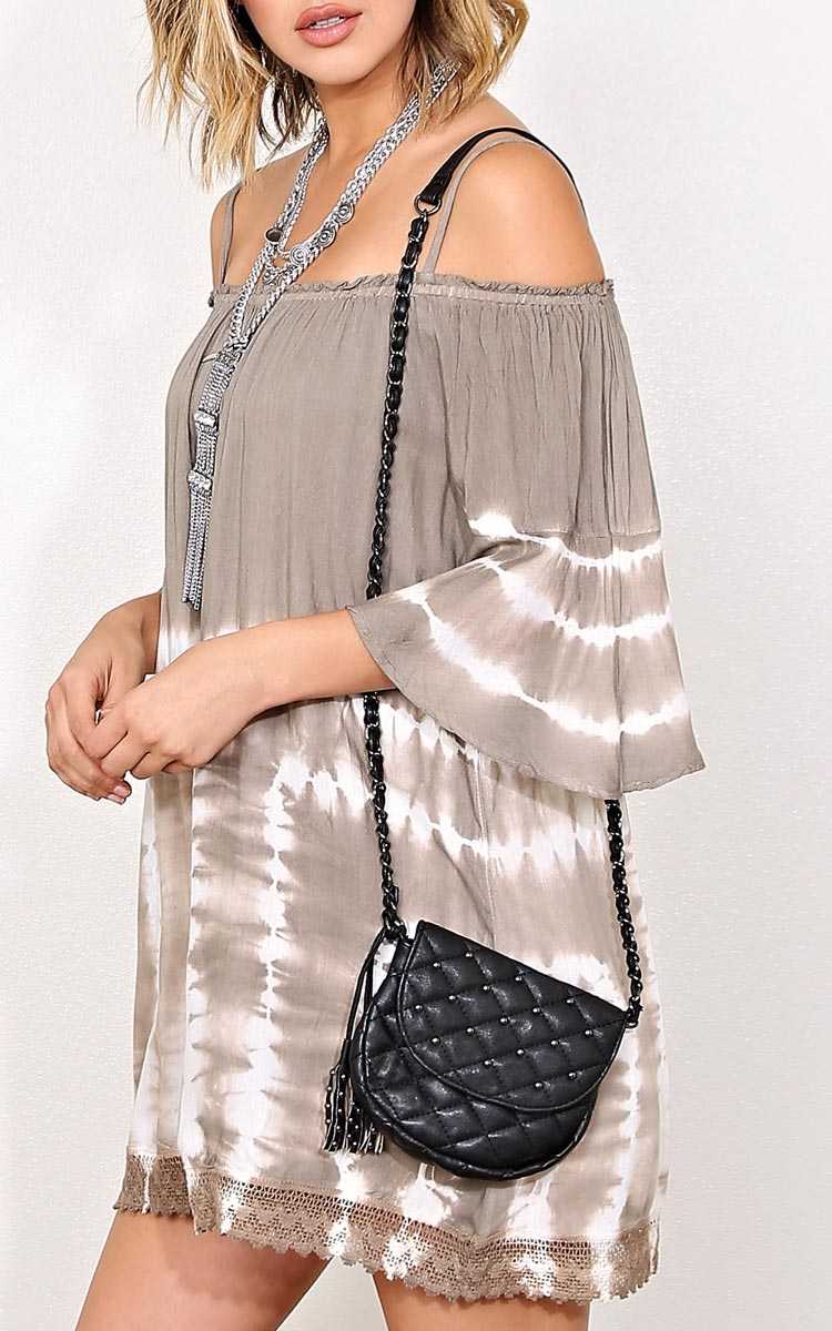 Summer Concert Faux Leather Crossbody - N/S - Black by Styles For Less