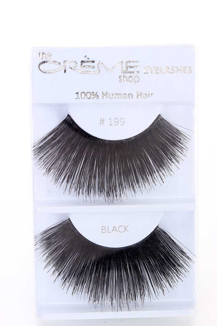 Black Full Volume Glamour Human Hair Eyelashes