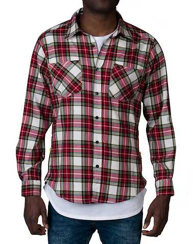 EPTM MENS Red Clothing / Button Down Shirts L