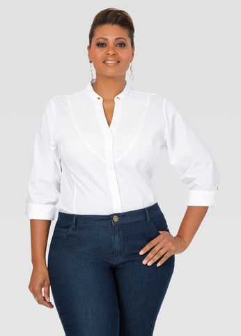 Pleat Front Shirt