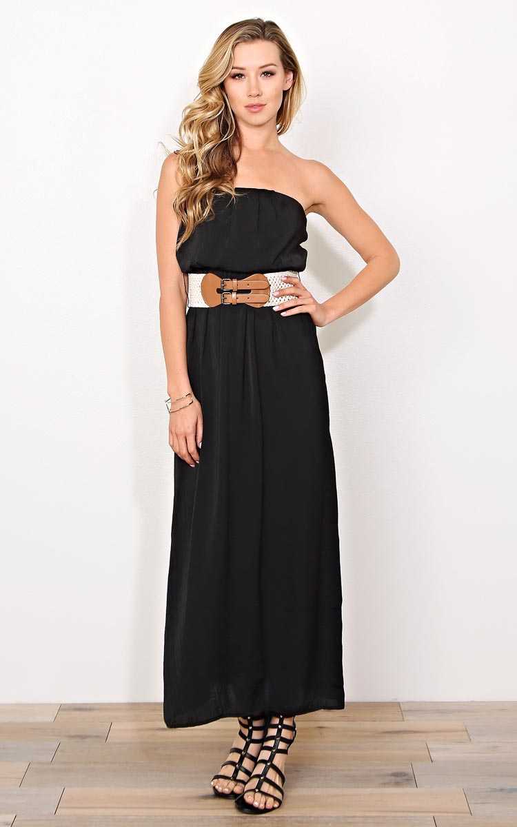 Bay Breeze Woven Maxi Dress - - Black in Size by Styles For Less