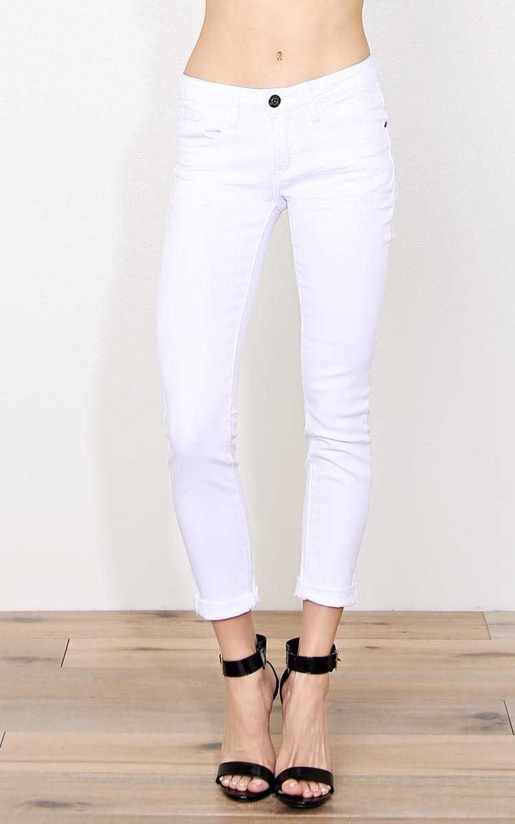MACHINE Clear Skies Skinny Jeans - White Denim in Size by Styles For Less
