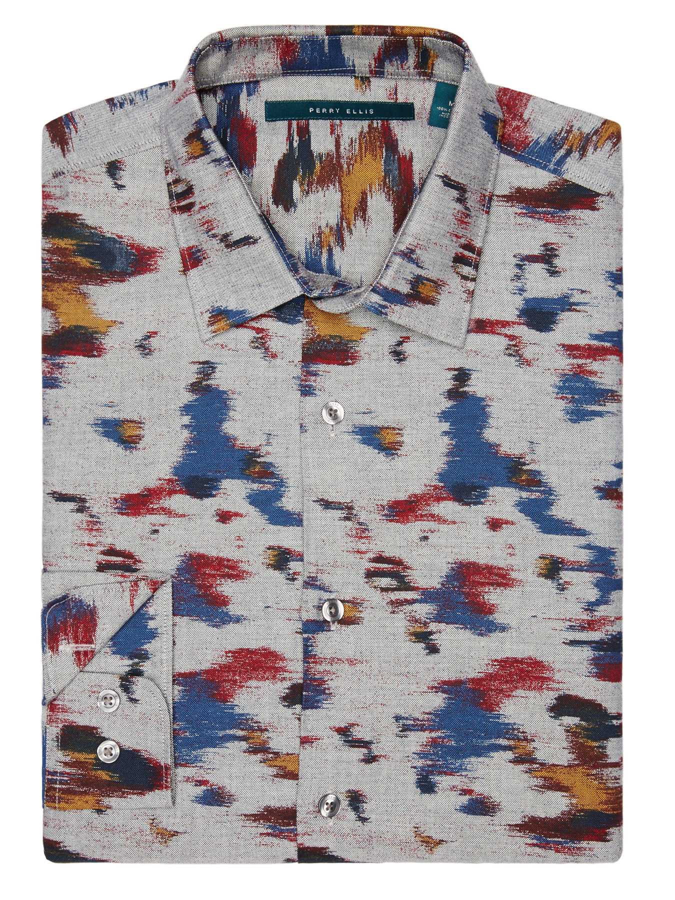 Perry Ellis Exclusive Paint Print Shirt